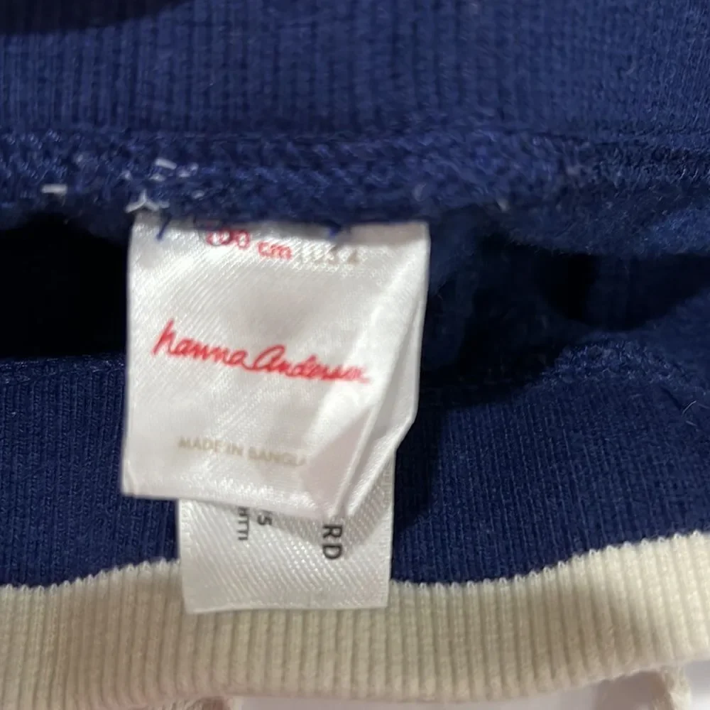 Hanna Andersson Blue 2 Piece crew neck sweatsuit size 4